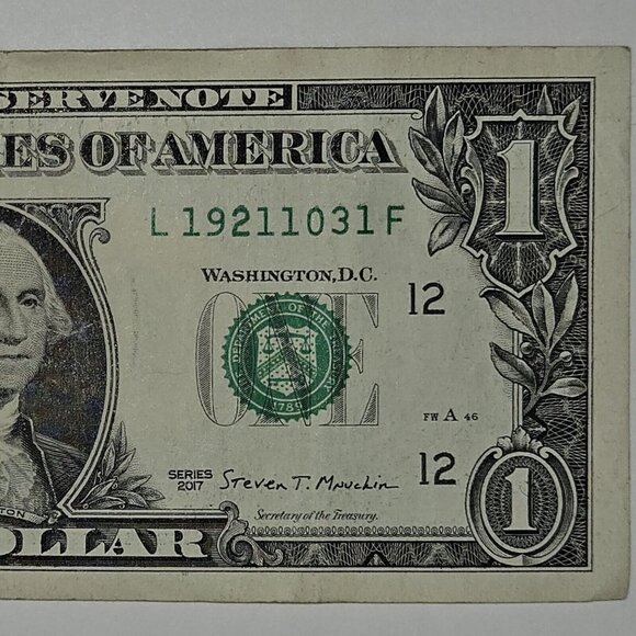 $1 One Dollar Bill "BIRTHDAY NOTE" 1921-10-31 - Great Gift (B260) - Picture 1 of 4